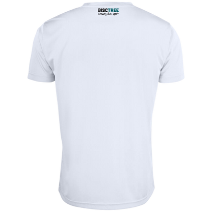 Disc Tree Polyester Bar Logo T-Shirt