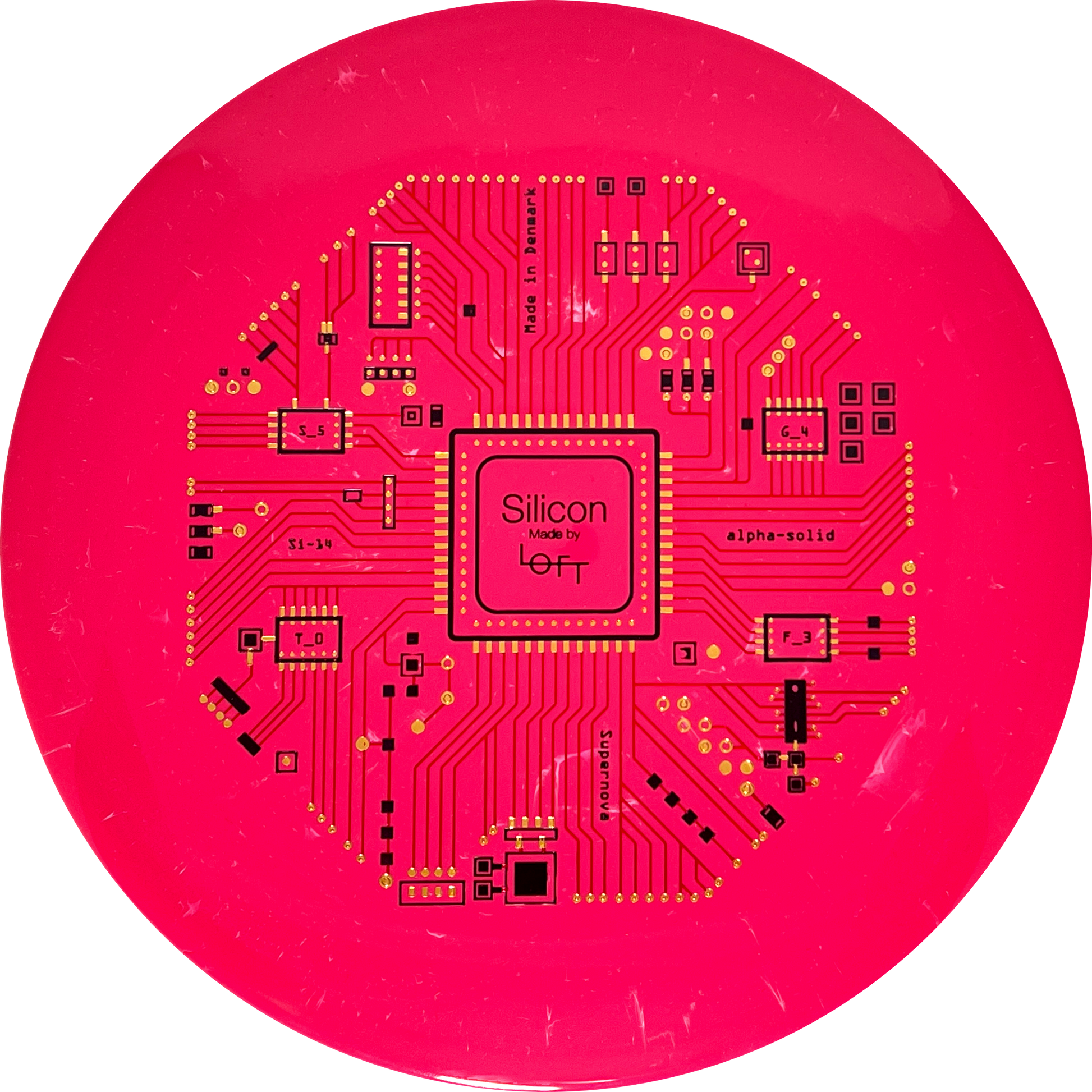 Alpha-solid Silicon Supernova Microchip Stamp